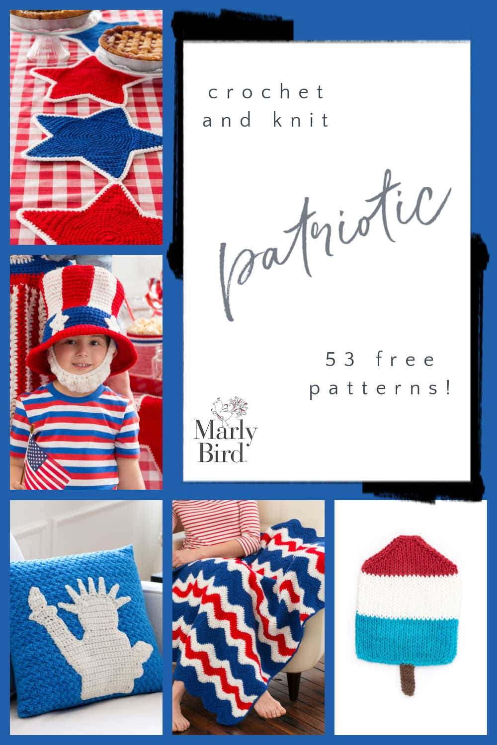 53 Free Patriotic Crochet And Knit Patterns Marly Bird