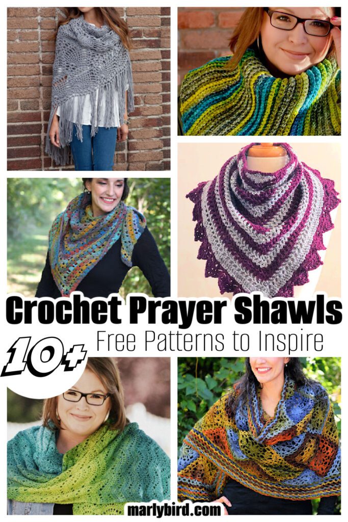 Free Crochet Prayer Shawl Patterns on the Marly Bird Website - more than 10 patterns to inspire and encourage - Marly Bird