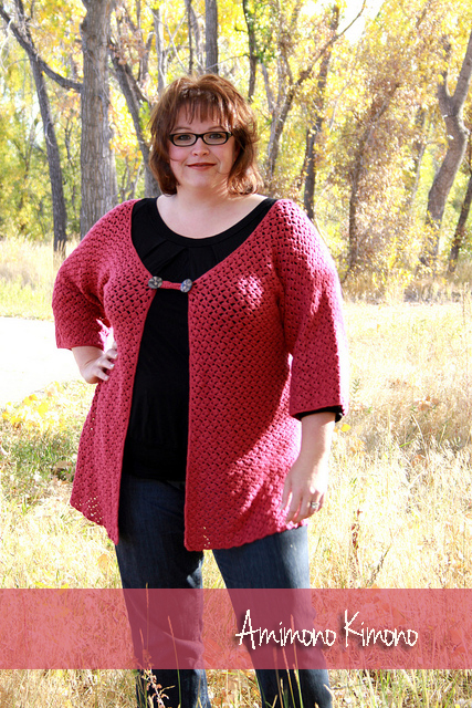 oversized crochet cardigan with a front clasp. Sample size 2xl -- Marly Bird