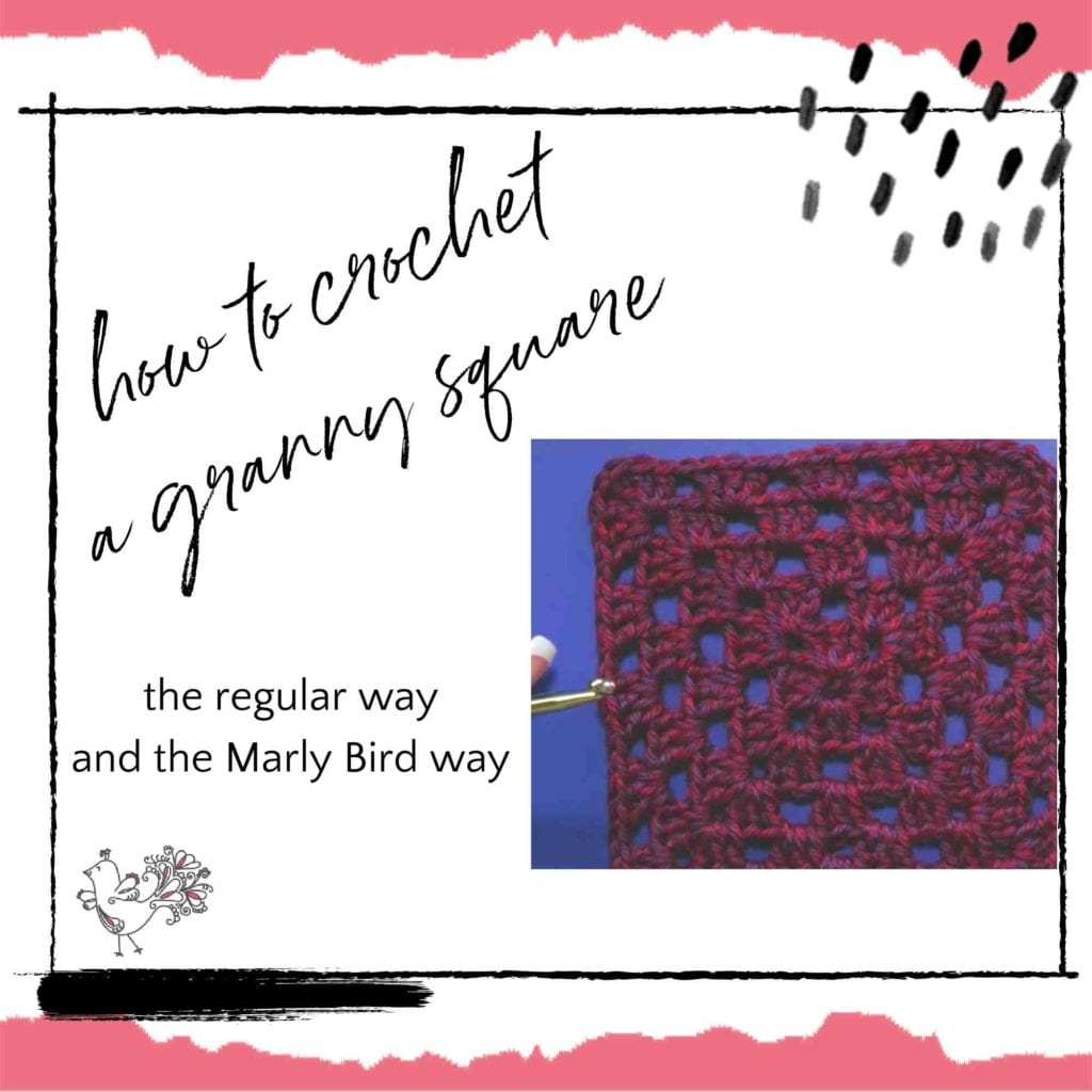 how to crochet a granny square two ways
