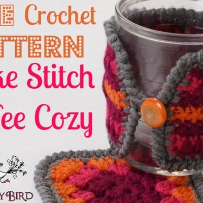 Free Pattern Crochet Spike Stitch Coffee Cozy