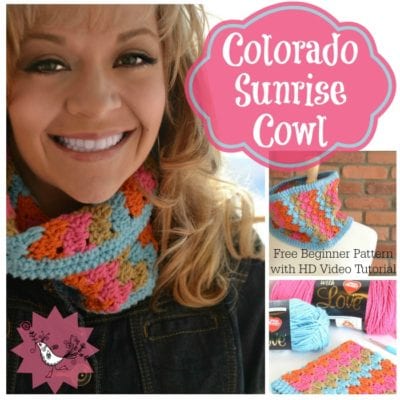 Free Crochet Pattern Colorado Sunrise Cowl