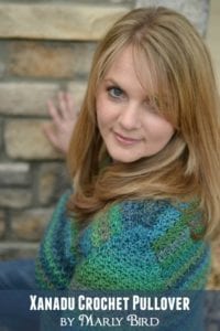 Free Pattern and Video Tutorial for the Xanadu Crochet Pullover by Marly Bird. www.MarlyBird.com