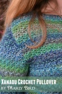 Free Pattern and Video Tutorial for the Xanadu Crochet Pullover by Marly Bird. www.MarlyBird.com