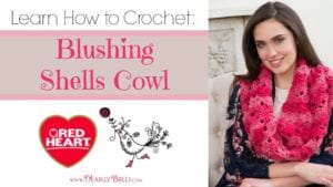 Learn to Crochet the Blushing Shells Cowl. Free Pattern! Tutorial by MarlyBird.com