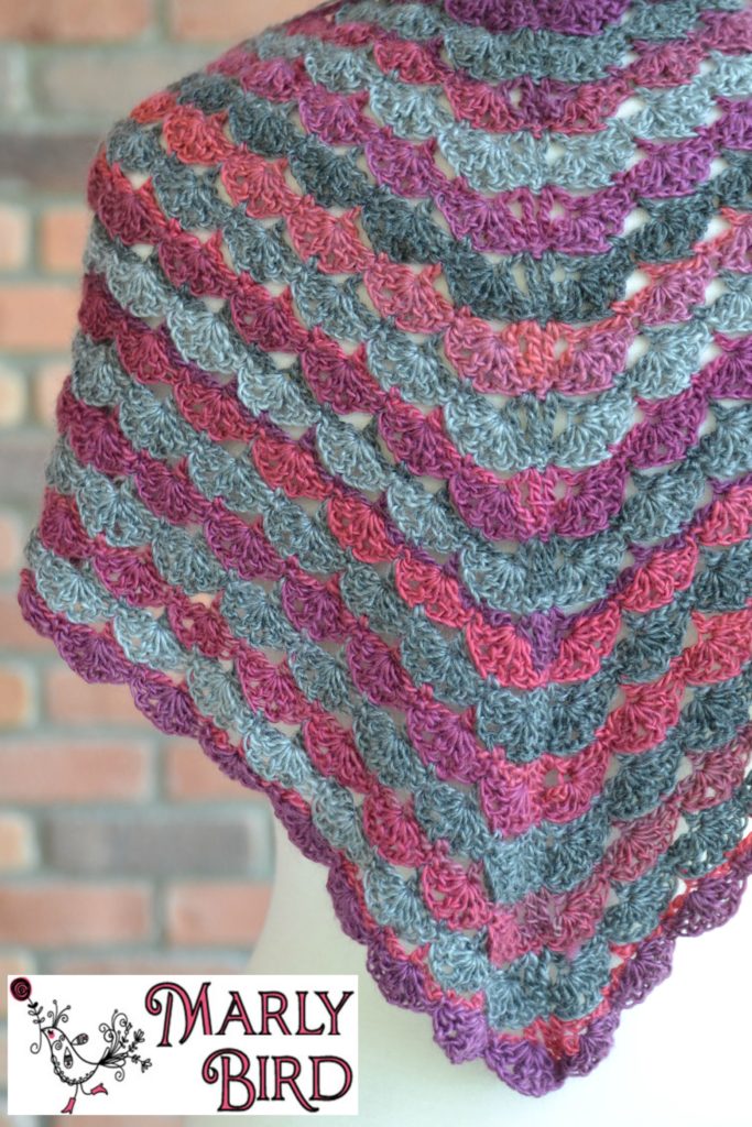 No Stopping Me Now Shawl, Free Crochet Pattern with Chart