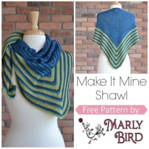 Make it Mine Shawl by Marly Bird. Free Knitting Pattern