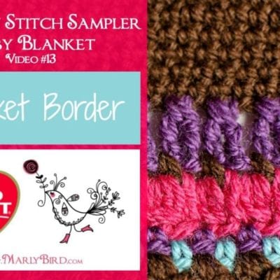 Stitch Sampler Baby Blanket Border