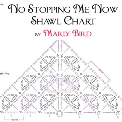 No Stopping Me Now Shawl Crochet Chart