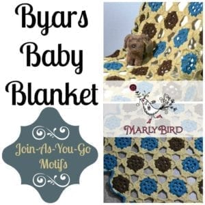 Byars Baby Blanket by Marly Bird. Free Crochet Afghan Pattern and Video Tutorial.