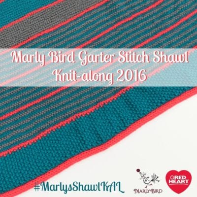 Marly Bird Garter Stitch Shawl Knit-along Details