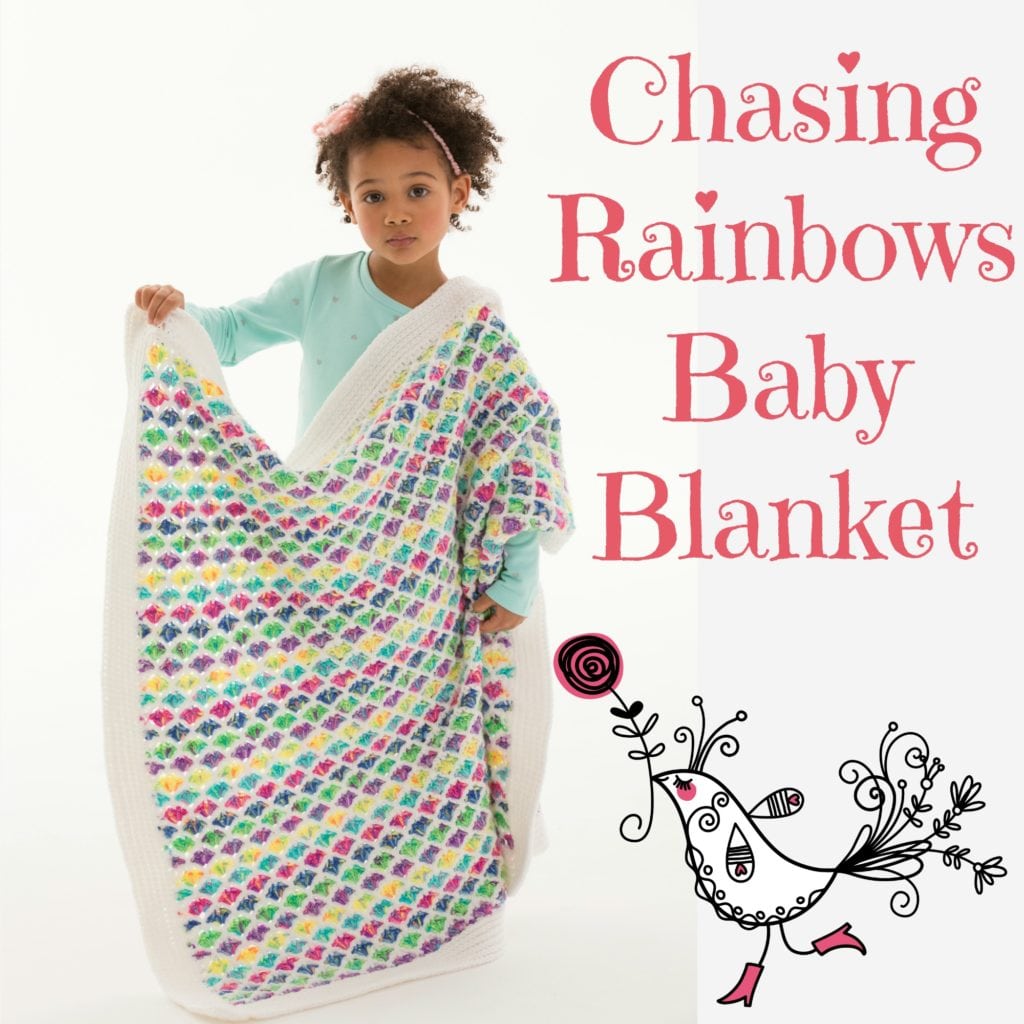 LW5174 Chasing Rainbows Baby Blanket by Marly Bird 