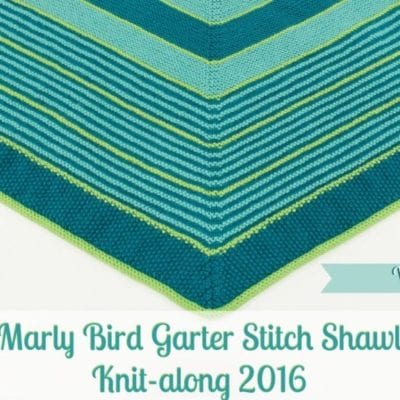 Marly Bird Garter Stitch Shawl Knit-along Section 1