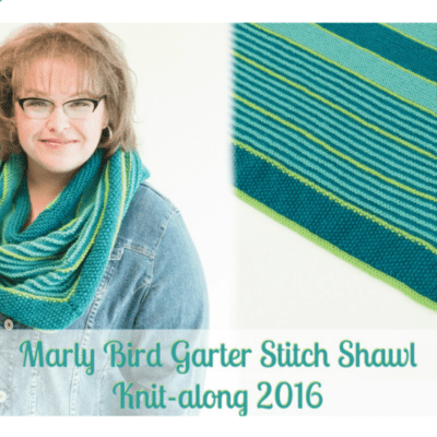 Marly Bird Garter Stitch Shawl Knit-along Section 3