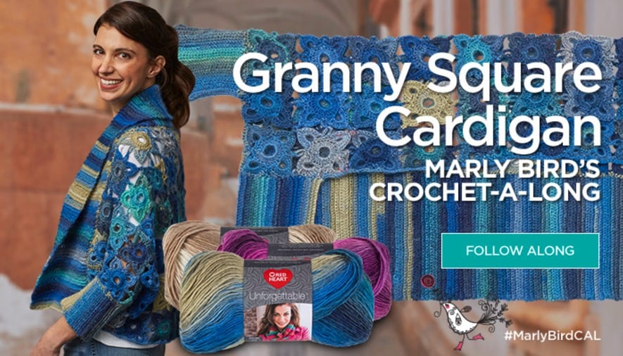 Granny Square Cardigan Crochet-Along Marly Bird