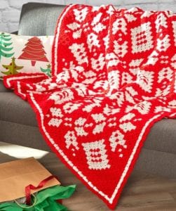 Snowflake Blanket C2C by Marly Bird Free Pattern and Video Tutorial
