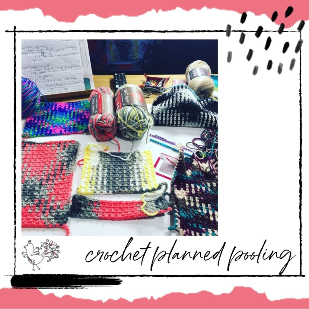 crochet planned pooling tutorial