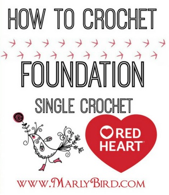 Marly Bird teaches how to crochet foundation single crochet