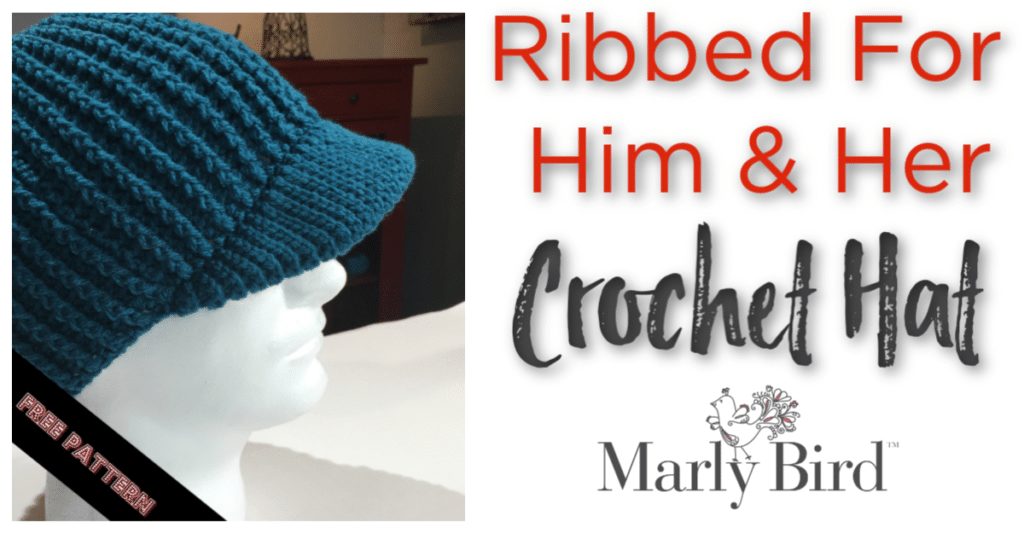Ribbed Crochet Hat for Him and Her - Digital Pattern - Marly Bird 