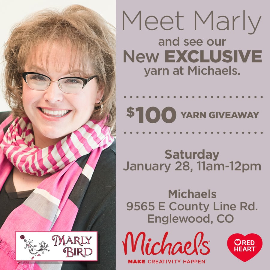 New Red Heart Yarn Exclusive with Michaels and Marly Bird