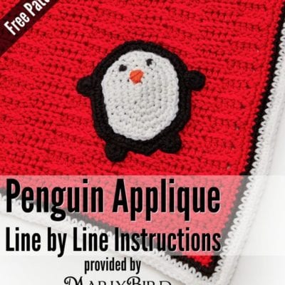 Playful Penguin Blanket Applique Pattern