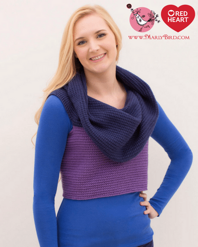 Transformation Sweater-FREE Red Heart Pattern by Marly Bird