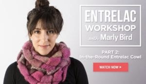 in-the-round entrelac Workshop with Marly Bird and creativebug