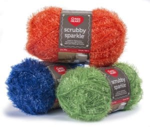 Red Heart Scrubby Sparkle