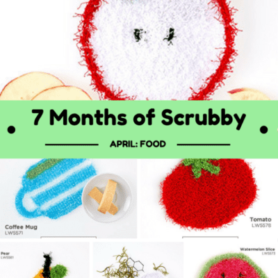 7 Months of Scrubby Fruit Washcloth Patterns