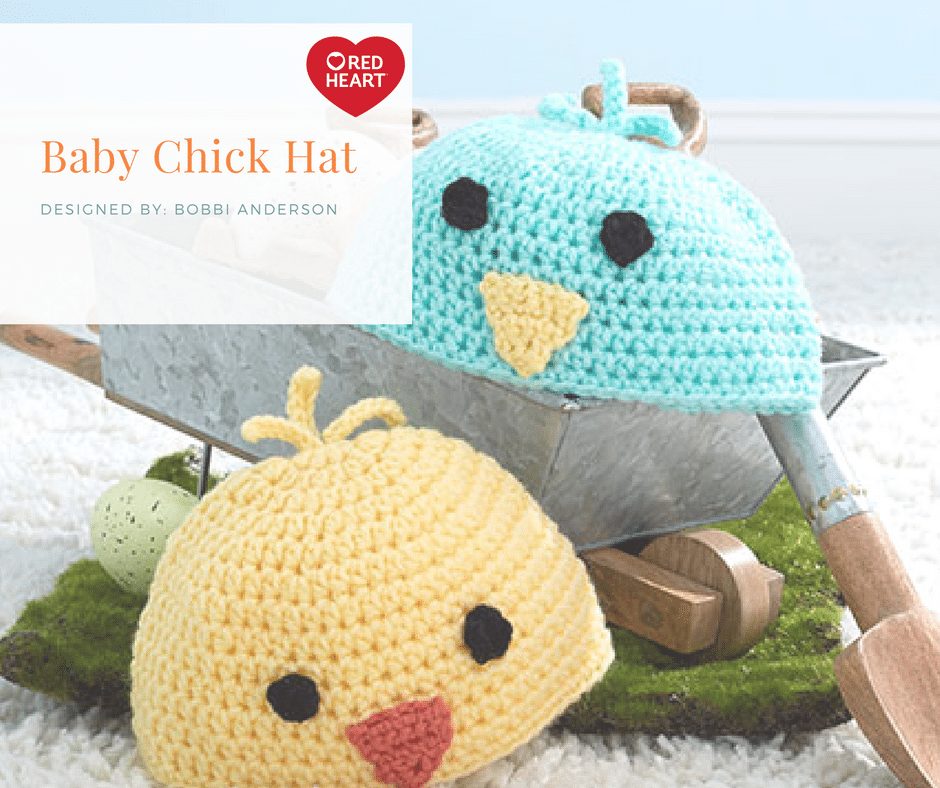 Red Heart Baby Chick Hat