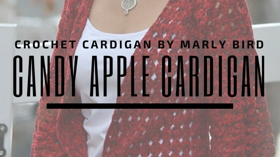 Candy Apple Cardigan-Crochet Pattern by Marly Bird