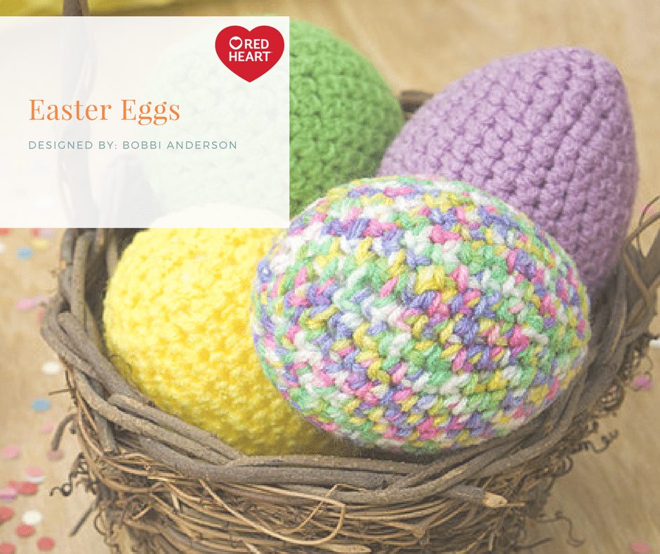 Red Heart Free Pattern Easter Eggs
