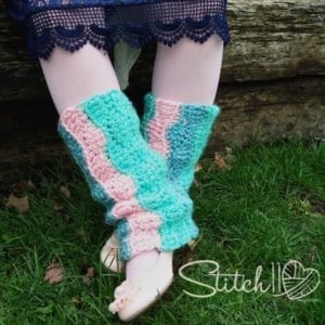 Red Heart Soft Essentials Patterns- Children's Spring Crochet Leg Warmers