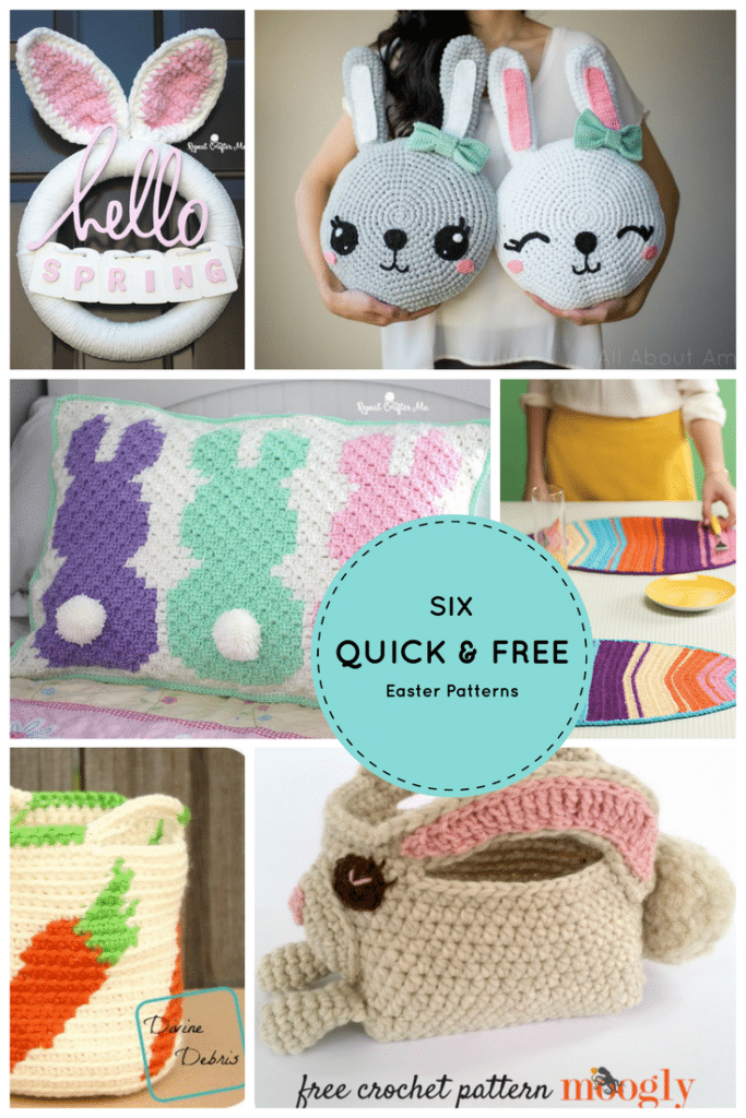 6 Quick & Free Crochet Easter Patterns