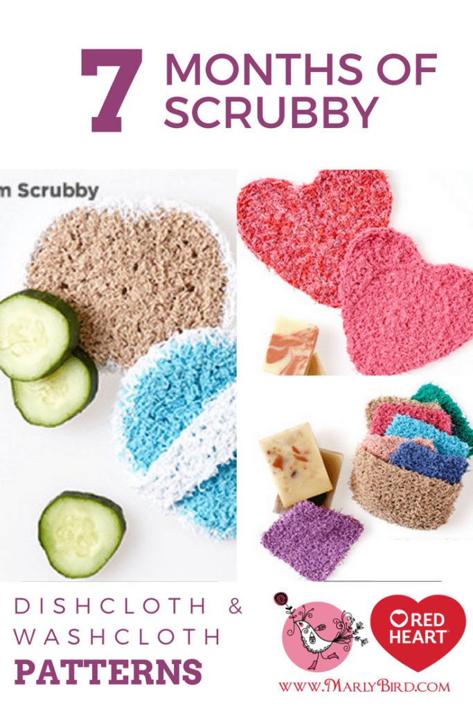 7 Months of Scrubby-Dishcloth & Washcloth Scrubby Patterns