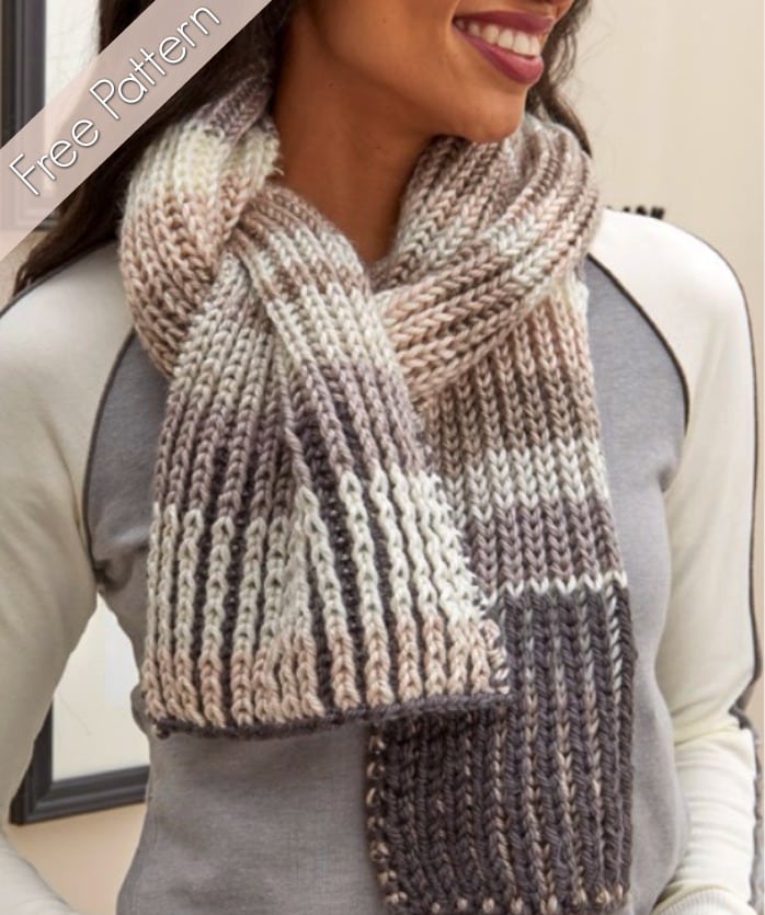 Fantastic Brioche Scarf -- Free Pattern and Video Tutorial -- Line-by-Line instructions from Marly Bird