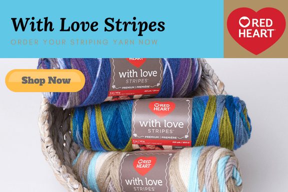 Shop Red Heart With Love Stripes