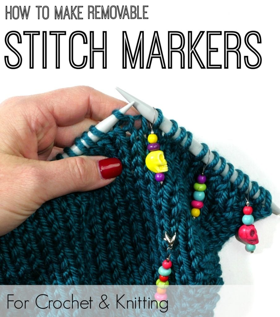 How to make removable stitch markers