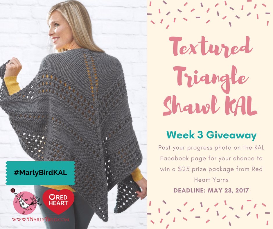 Textured Triangle Shawl Facebook Group
