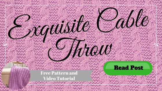 Exquisite Cable Throw Free Pattern and Video Tutorial with Marly Bird