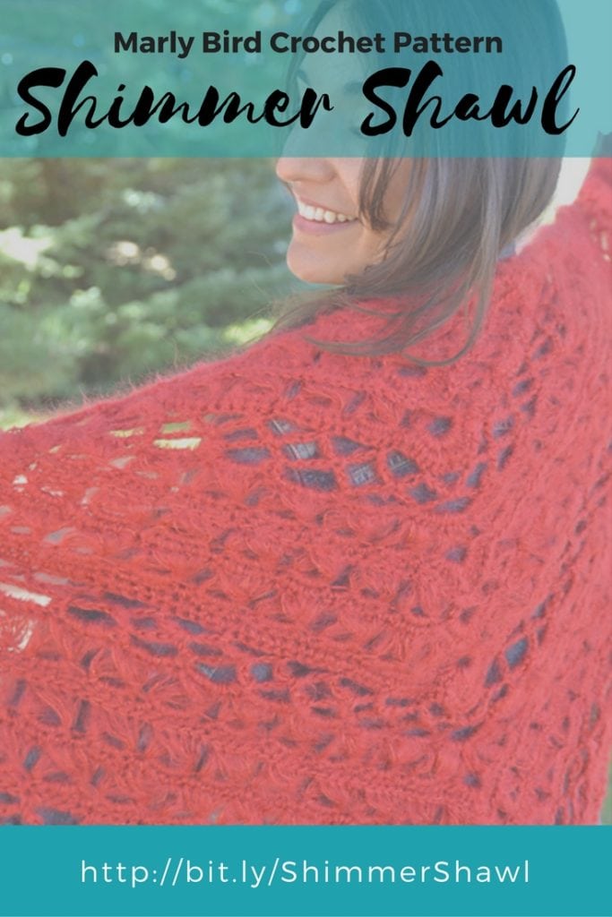 Shimmer Shawl Crochet Pattern by Marly Bird