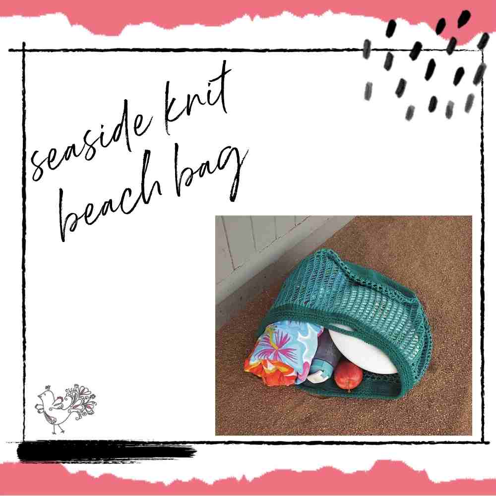 knit beach bag pattern by Marly Bird