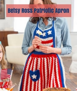 Betsy Ross Patriotic Apron Free Patriotic Crochet Pattern from Red Heart