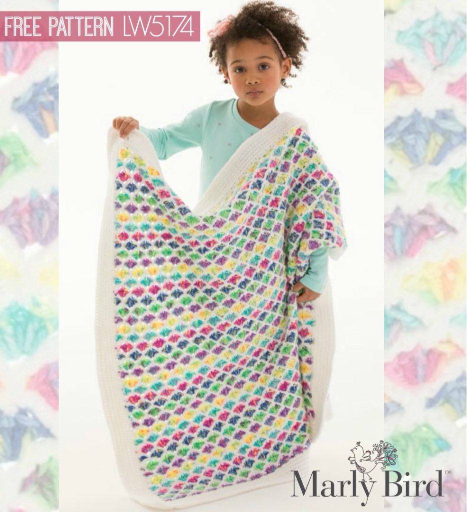 Chasing Rainbows Crochet Blanket free crochet pattern - Marly Bird