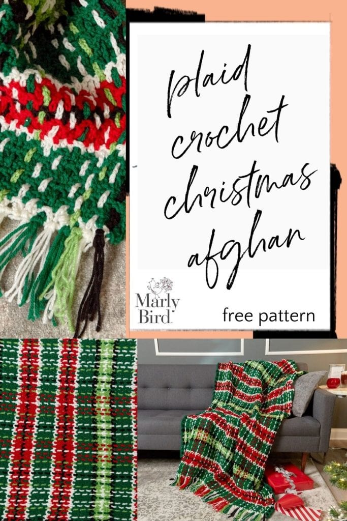 xmas afghan free crochet pattern