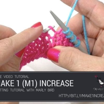 Knitting How to: Make 1 M1 Invisible Increase