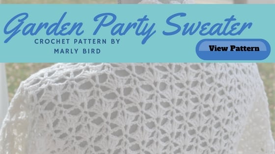Garden Party Crochet Sweater by Marly Bird