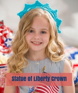 Statue of Liberty Crown Free Patriotic Crochet Pattern from Red Heart