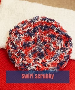 Swirl Scrubby Free Patriotic Crochet Pattern from Red Heart