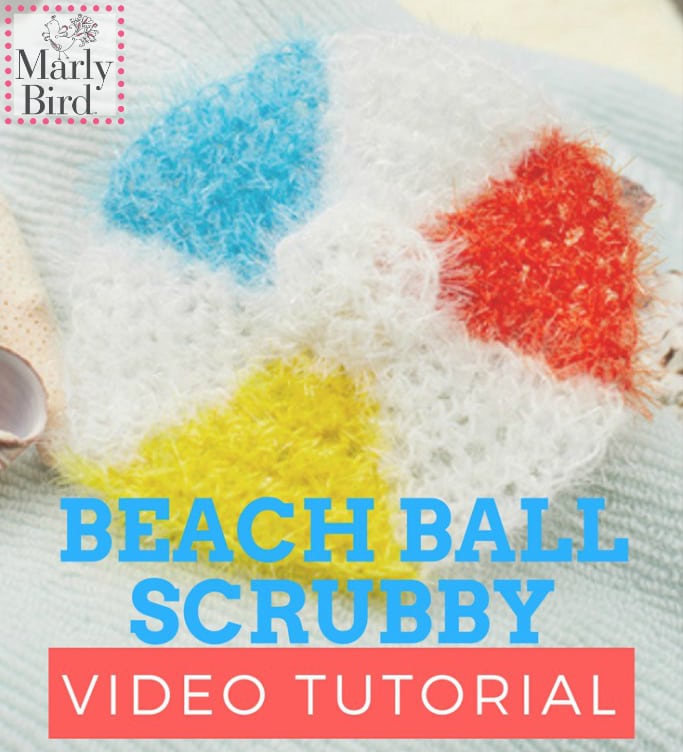 Beach ball scrubby video tutorial link